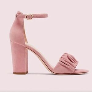 Kate Spade Pink Suede Mona Block Heel New in Box size 9